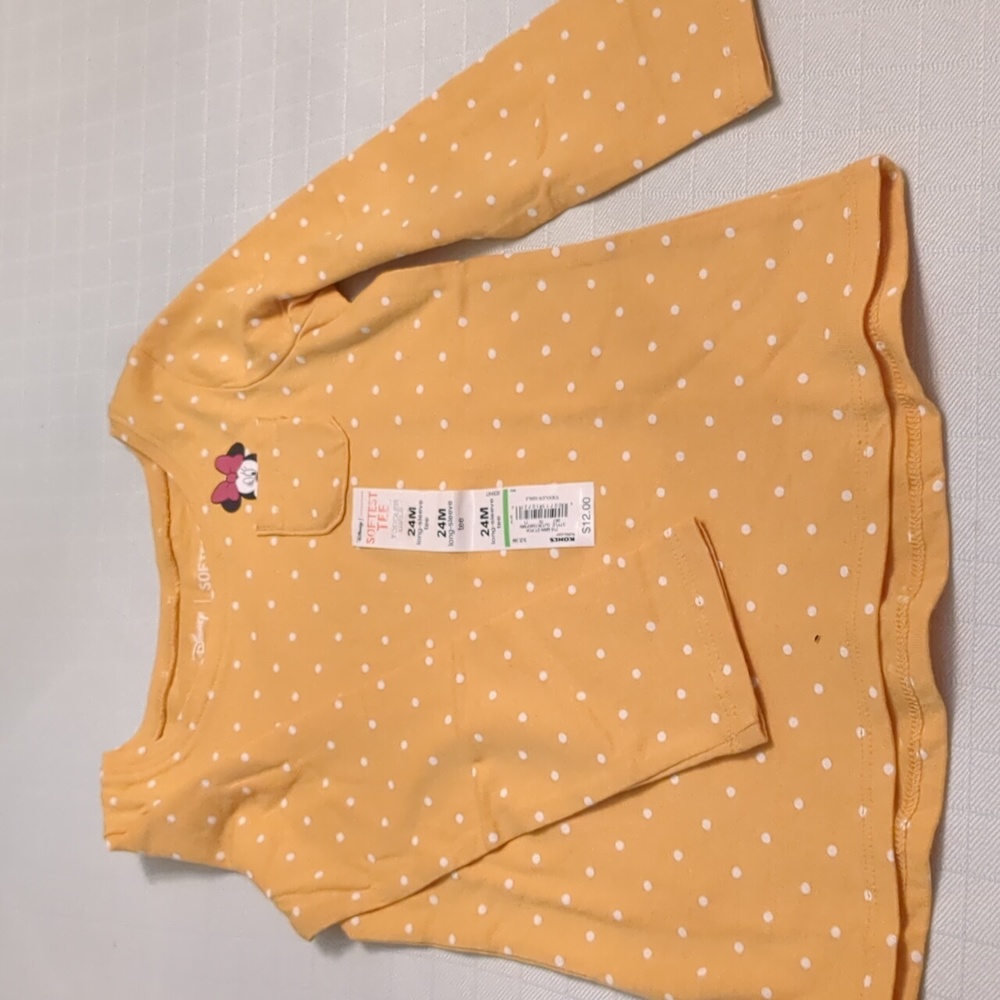 2 - 24 month Girl tops NWT from Kohl's.- 1 - 18 month dress